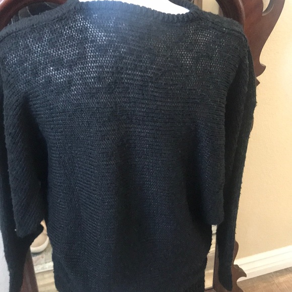 Vintage Suzelle leather and sequin sweater - Picture 7 of 9